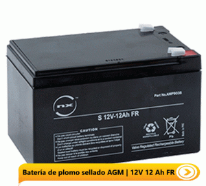 Batterie U-Power Plomb AGM 12V 7Ah F1 4,8mm - Étanche Et Sans Entretien